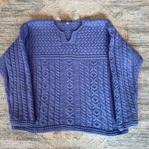 Carraig Donn 100% wool Cable Knit Sweater made in Ireland